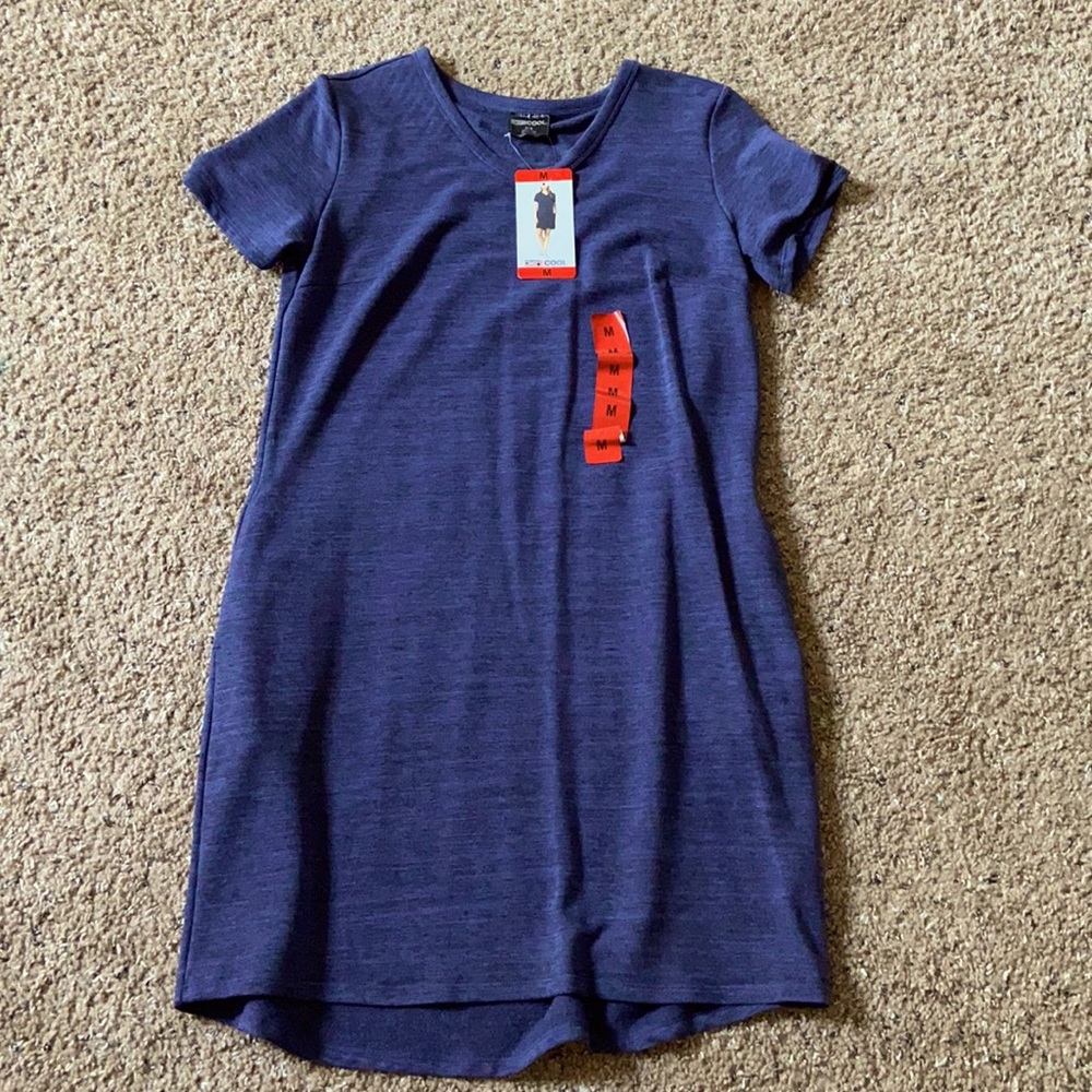 BNWT bluish purple dress with pockets.
